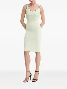 Платье миди в рубчик KARL LAGERFELD, зеленый