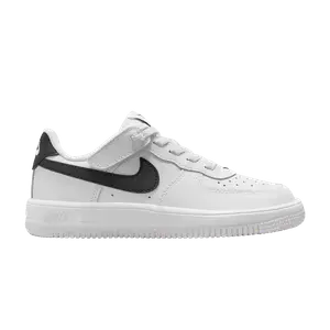 Кроссовки Nike Force 1 Low EasyOn PS 'White Black', белый