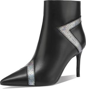 Женские ботильоны TDD Sexy Dress с острым носком и каблуком-стилетто, C Black