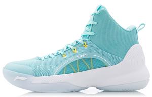 Баскетбольные кроссовки YuShuai TD мужские, среднего размера, чисто-синие Lining