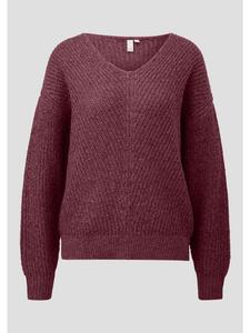 Вязаный свитер в цвете 39W0_bordeaux QS