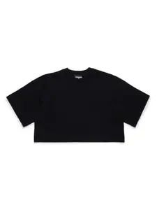 Футболка с логотипом Icon DSQUARED2 KIDS, черный