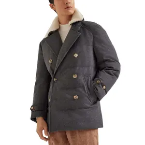 Пуховик мужской Brunello Cucinelli, серый