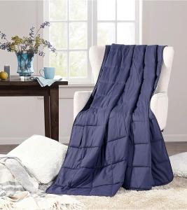 Утяжеленное одеяло 15 фунтов (6,8 кг), 152х203 см, Dearfoams Microfiber, Navy