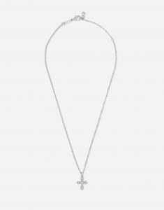 Крестик на цепочке Dolce & Gabbana, серебряный