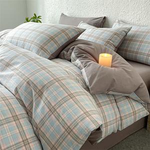 Yalu Комплект постельного белья 4 предмета, простыня 200 см, пододеяльник 220x240 см, цвет Yanlan LC