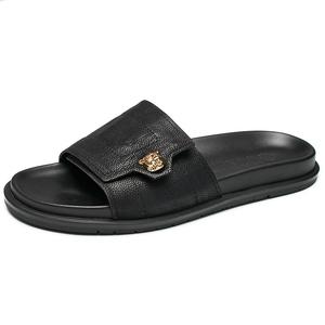 Скользостойкие противоскользящие шлепанцы с резиновой подошвой Men's Brounvanm, Хаки