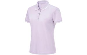 Футболка-поло Fitness Series женская шелковая фиолетовая Lining