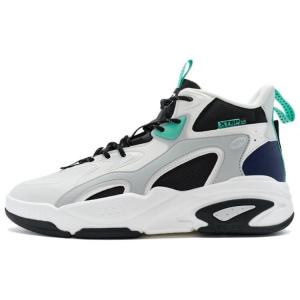 Кроссовки XTEP Lifestyle Shoes Men High-top White, Black, Blue, белый/черный
