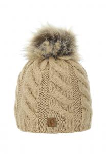 Шапка Faera BOMMEL ZOPFMUSTER , Braun/Brown