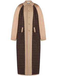 Moschino пальто с косым воротником, нейтральный цвет