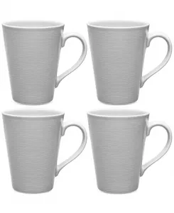 Кружки Swirl, набор из 4 шт. Noritake, grey