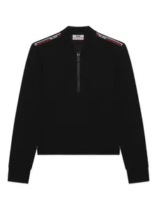Свитер с молнией на воротнике Gcds, черный