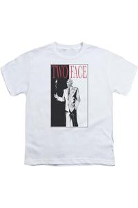 Футболка с коротким рукавом для детей "Бэтмен Двуликий" Gildan, белый