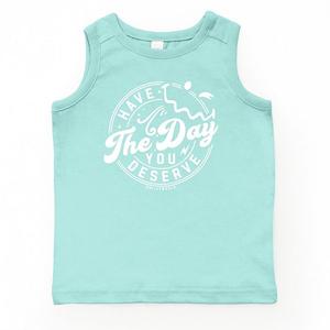 Футболка-майка Smileyworld Have the day you deserve The Juniper Shop, Seafoam