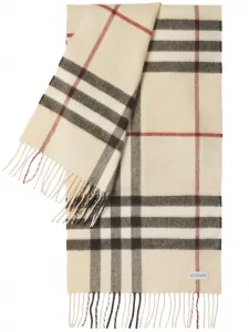 Кашемировый шарф в клетку The Burberry Check, нейтральный