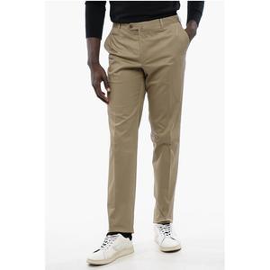 Брюки ACADEMY из хлопковой смеси с карманами на молнии Corneliani, Beige
