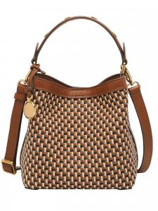 Женская сумка через плечо Fossil, коричневая искусственная кожа, отделение для смартфона, ZB11005249