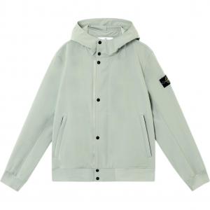 STONE ISLAND Куртка с капюшоном и нашивкой с логотипом, Green