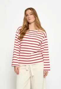 Топ с длинными рукавами nayala Peppercorn, Aura Orange Stripe