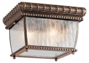 Потолочный светильник Licht-Erlebnisse LUCRETIA, коричневый - стекло - металл - 23 x 14 x 23 см