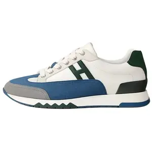 HERMES Кроссовки Trail Low Top Casual, мужские, синие