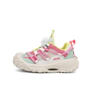 Низкие детские кроссовки для бега Jeep, мятный/розовый