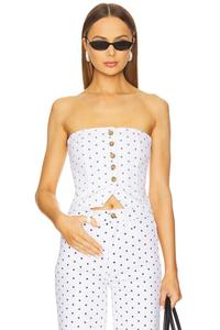 Короткий бюстье-топ Dl1961, marine dots