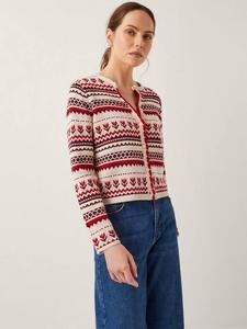 Джемпер Juno с цветочным узором Fair Isle Monsoon, Ivory/Multi
