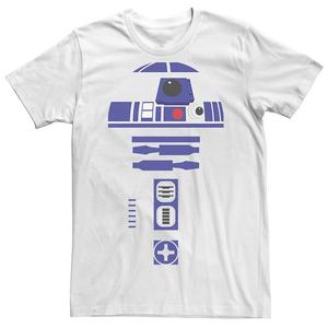 Мужская простая костюмированная футболка «Звездные войны» R2-D2 Licensed Character, белый