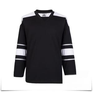 He Jiagong Новая хоккейная форма 2024, тренировочная экипировка для хоккея на траве и льду, черная, принт Baitiao, размер S