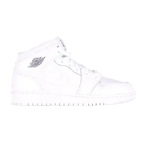 Кроссовки Air Jordan 1 Retro Mid GS 'White Cool Grey', белый