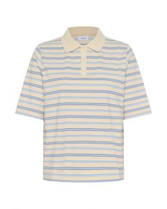 SAINT TROPEZ Футболка 'Joana' из шерсти, белая