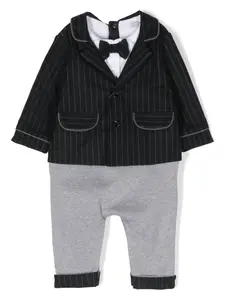 Многослойный ромпер с контрастной отделкой Patachou, синий