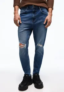 Морковь уничтожает узкие джинсы Bershka, Dark Blue