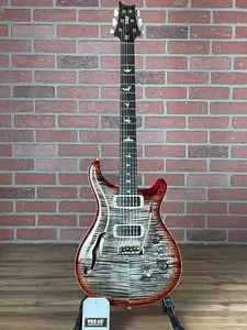 PRS 40-летний юбилейный Custom 24-08 полуакустическая электрогитара - Шаркол Чери Берст