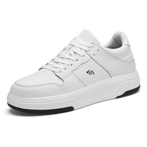 Легкие дышащие низкие кроссовки для скейтбординга, увеличивающие рост, для мужчин Bull Thunder, White