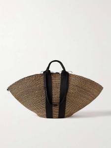 Сумка-Тоут Sophie maxi из соломы с отделкой из тесьмы Muuñ, коричневый