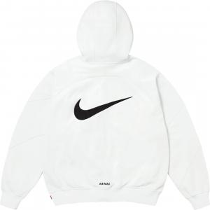 Толстовка Nike с капюшоном на молнии Supreme, белый