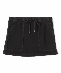 Мини-юбка из смесовой льняной ткани в стиле милитари WLVI5997