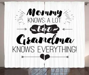 Штора ABAKUHAUS "Бабушка в деревенском стиле", мотив "Стрелы и сердца", присборенная штора из тесьмы для спальни с петлями и крючками, 280 x 175 см, цвет "угольно-серый/белый" Abakuhaus