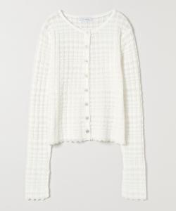 Кардиган с жаккардовой отделкой в клетку, размер 12G.