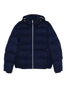 Стеганая куртка с капюшоном Brunello Cucinelli, синий