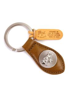 Брелок-кончо из кожи IL BISONTE с медальоном