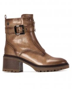 Женские лакированные ботильоны на каблуке от XTI XTI, Beige