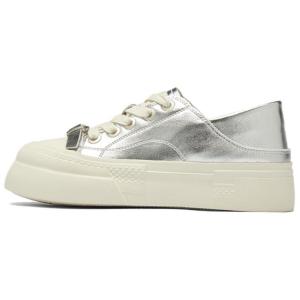 Низкие кроссовки 4 см женские AGSDON, Silver