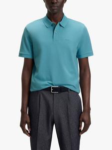 Хлопковая поло с логотипом BOSS HUGO BOSS