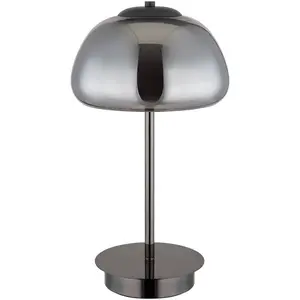 Светильник LED настольный AVILA LED-модуль 1 шт., теплый белый - холодный белый, ночник, для коридора, гостиной, стекло Globo Lighting, Schwarz-chrom