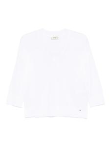 Топ с V-образным вырезом Herno, белый