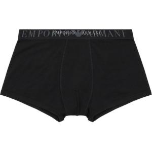 Трусы-боксеры The New Icon из органического хлопка EMPORIO ARMANI, черный